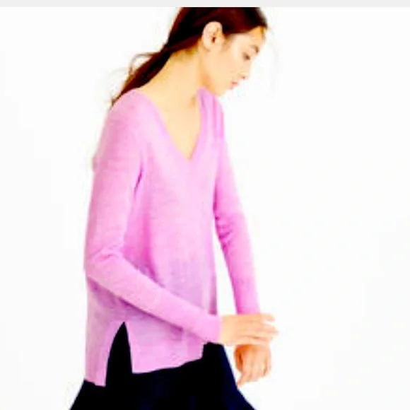 J crew merino wool v neck sweater hot sale